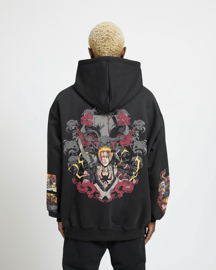 Ichigo Kurosaki 99 Bleach Oversize Hoodie – ön yüz