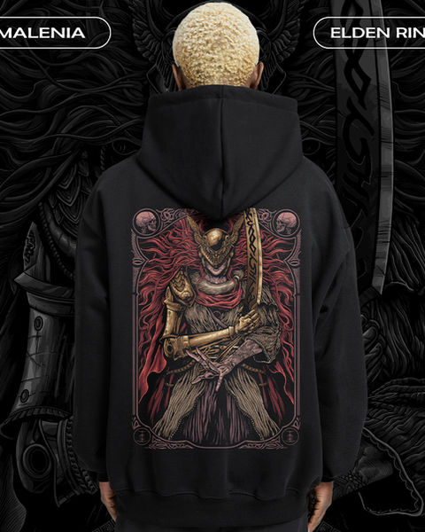 Malenia V2 Elden Ring Oversize Hoodie – 1. görsel