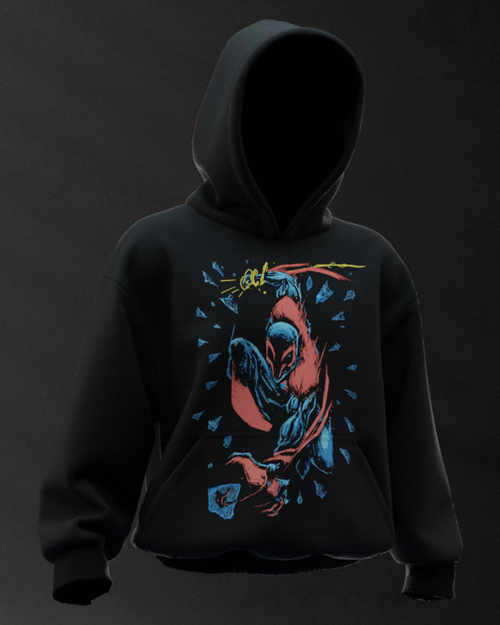 Spiderman 2099 Oversize Hoodie – ön yüz