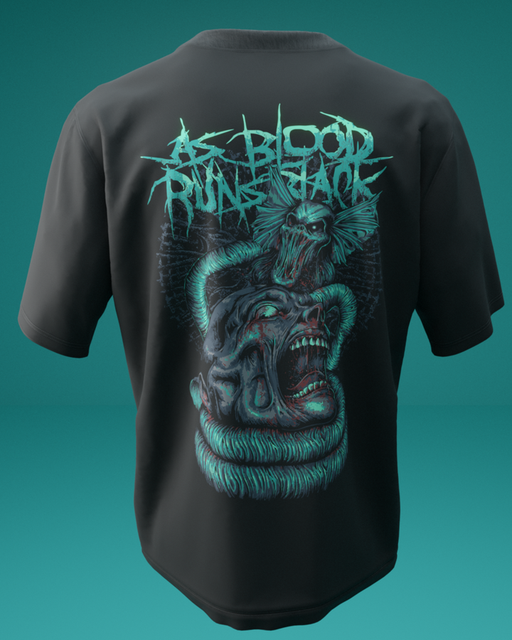 As Blood Runs Black Oversize Tişört – ön yüz