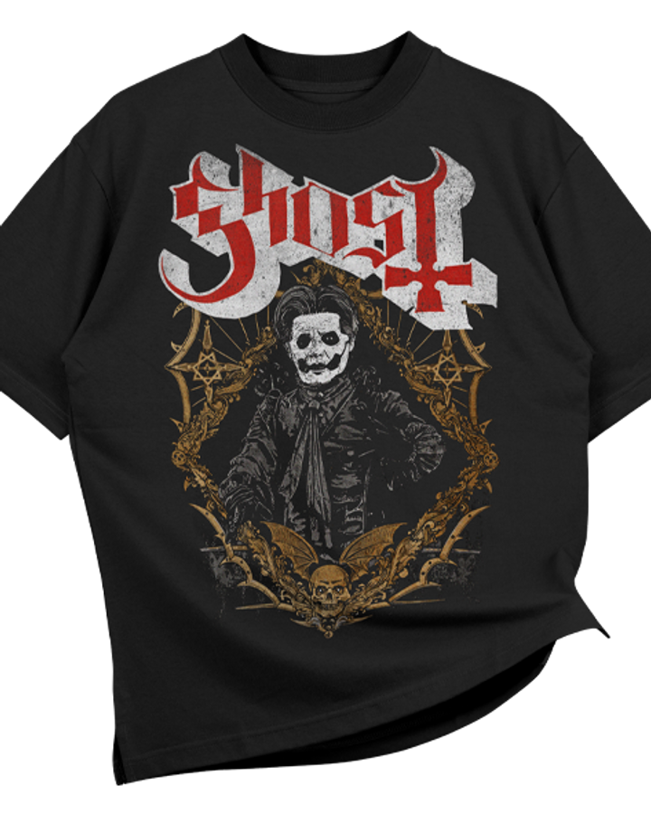 Ghost V6 Oversize Tişört – ön yüz