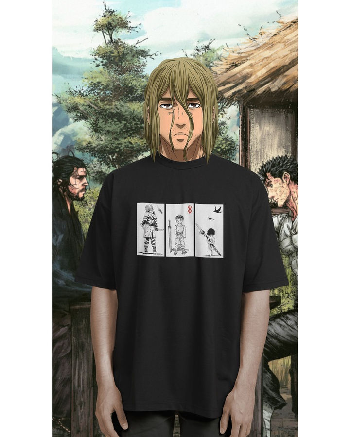 Seinen Trio Oversize Tişört – ön yüz
