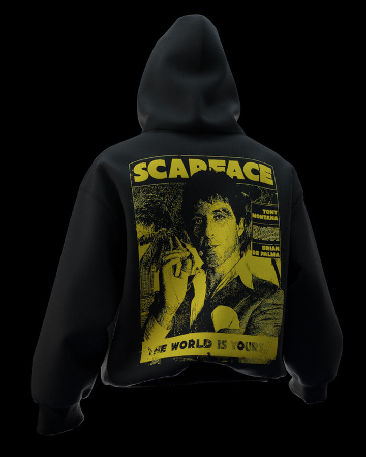 Scarface Oversize Hoodie – ön yüz