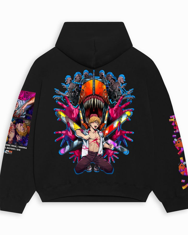 Denji Chainsaw Man Oversize Hoodie – ön yüz