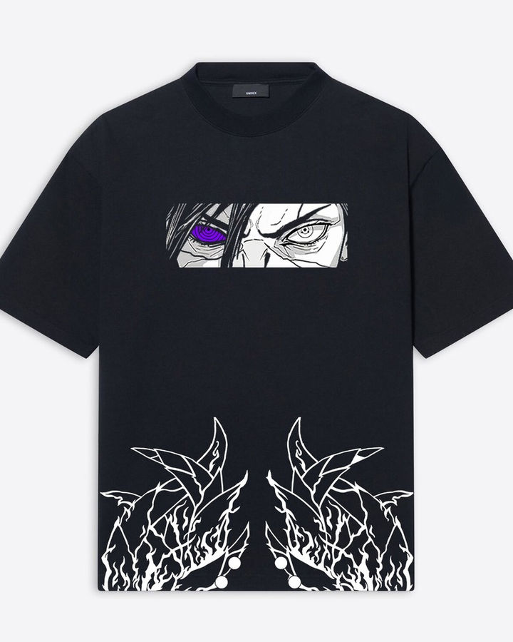 Uchiha Madara 1 Naruto Oversize Tişört – ön yüz