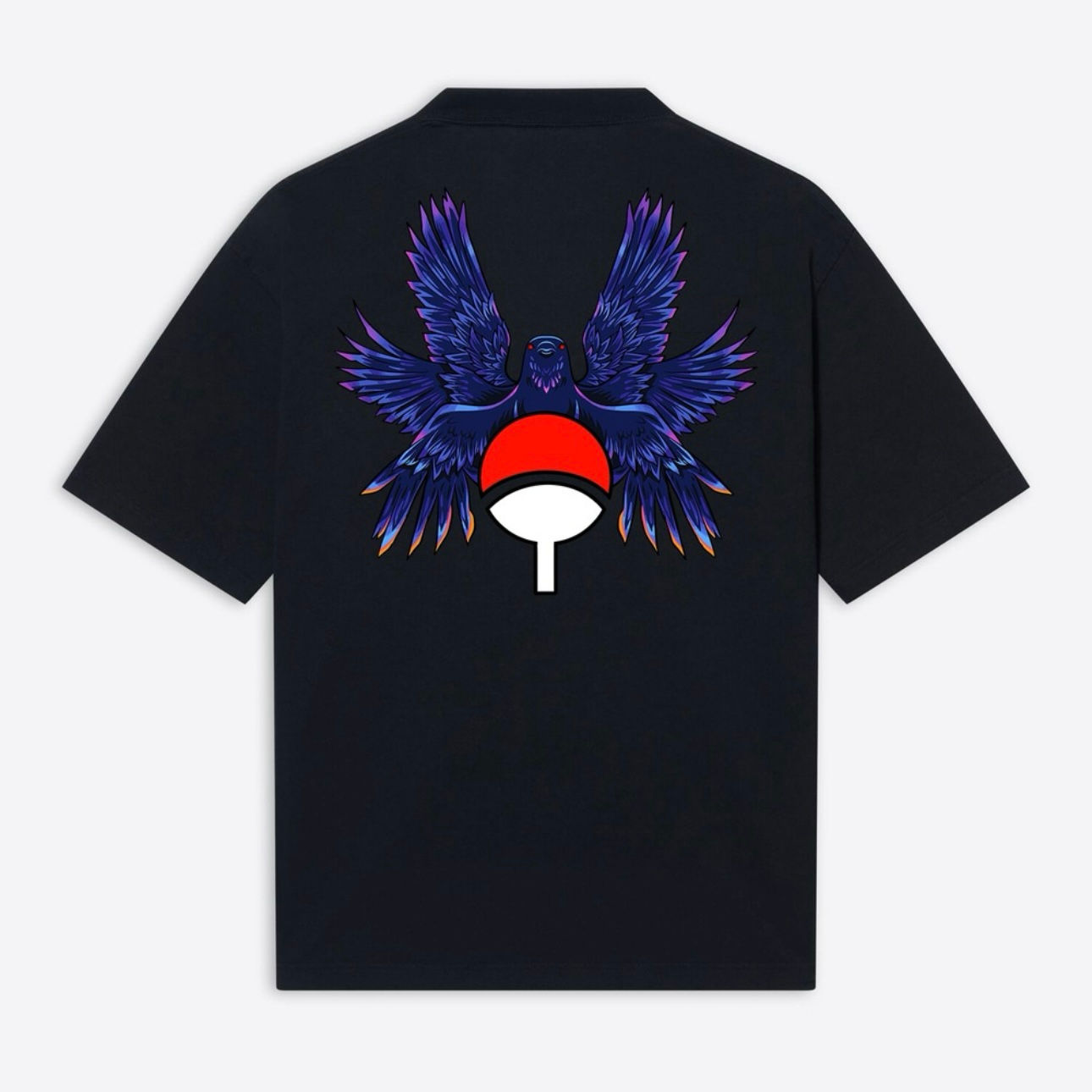 İtachi Crow Naruto Oversize T-Shirt - Anime Gaming Tişört