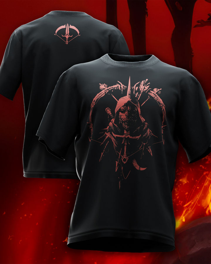 Diablo 4 V4 Oversize Tişört – ön yüz