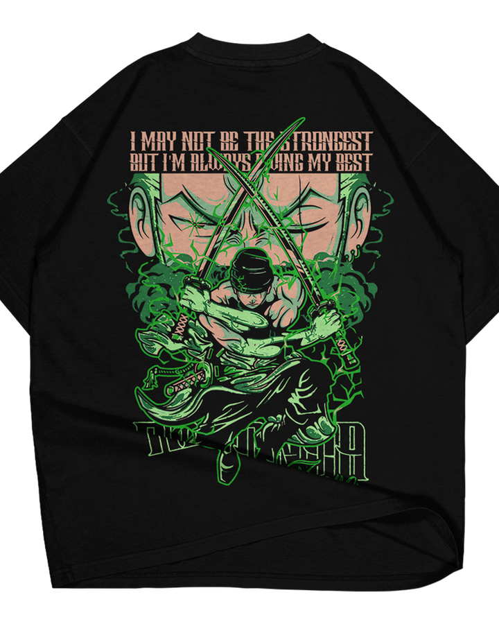 Zoro v4 One Piece Oversize Tişört – ön yüz