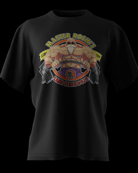 MASTER ROSHI KAME SENNIN DOJO GYM OVERSIZE TİŞÖRT – 1. görsel