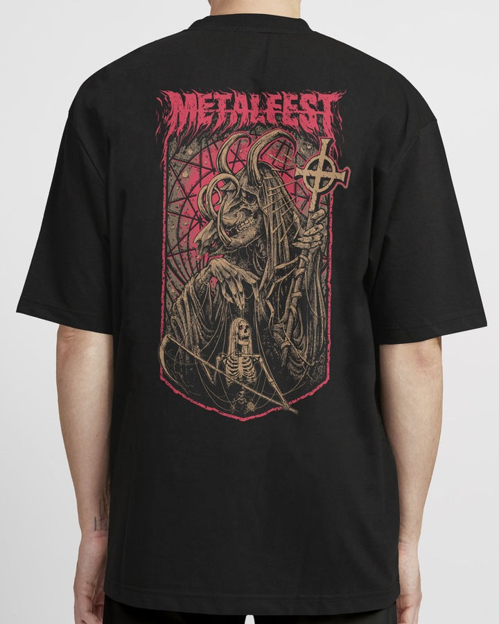 Metalfest Goat Oversize Tişört – ön yüz