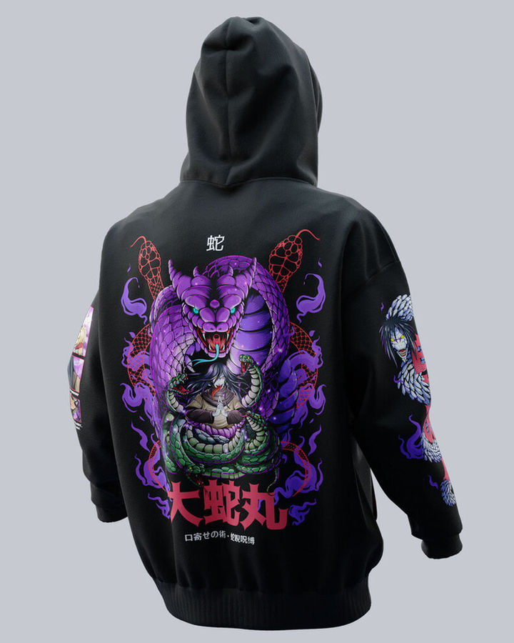Orochimaru Naruto Oversize Hoodie – ön yüz
