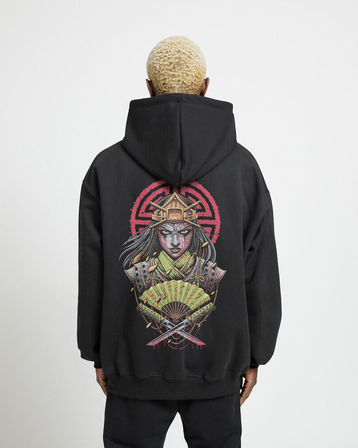 Onna Bugeisha Oversize Hoodie – ön yüz