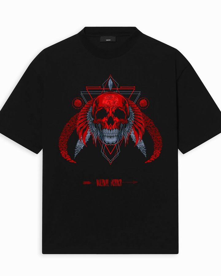 Internal Horror Oversize Tişört – ön yüz
