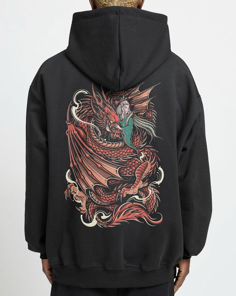 Geisha and Dragon Oversize Hoodie – 1. görsel