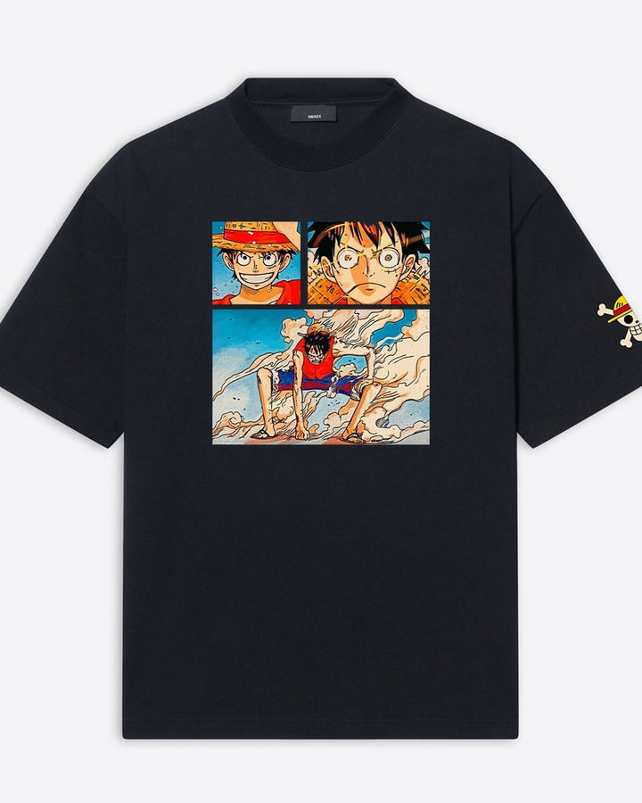 Monkey D. Luffy One Piece Oversize Tişört – ön yüz