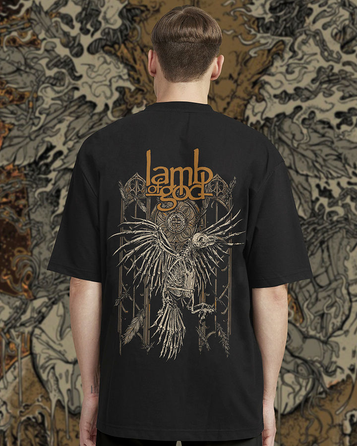 Lamb Of God Bird Oversize Tişört – ön yüz