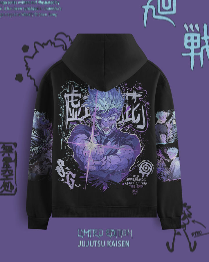Gojo Jujutsu Kaisen Oversize Hoodie – ön yüz