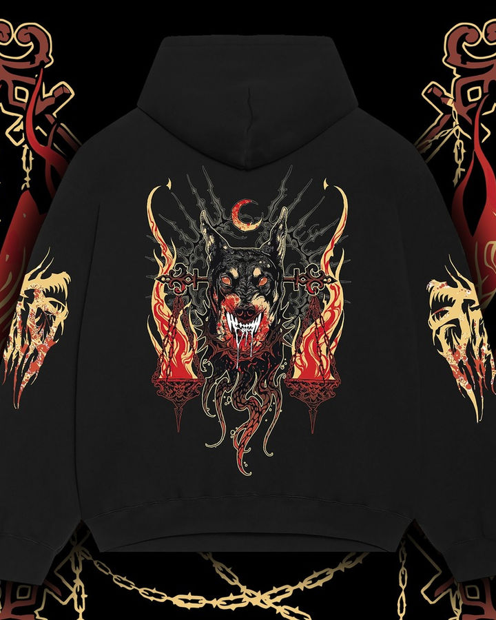 Dogfight Oversize Hoodie – ön yüz