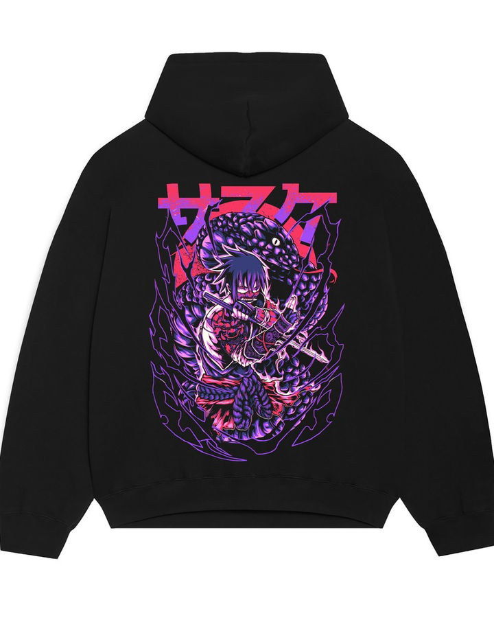 Sasuke Hanya Naruto Oversize Hoodie – ön yüz