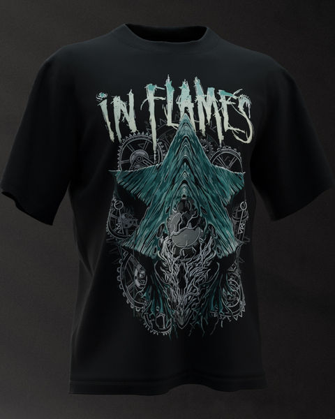 In Flames v1 OVERSIZE T-SHIRT – 1. görsel