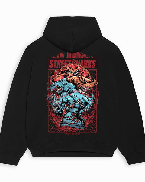 Street Sharks Oversize Hoodie – 1. görsel