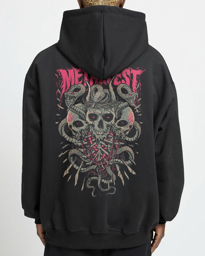 Metalfest Snake Oversize Hoodie – ön yüz