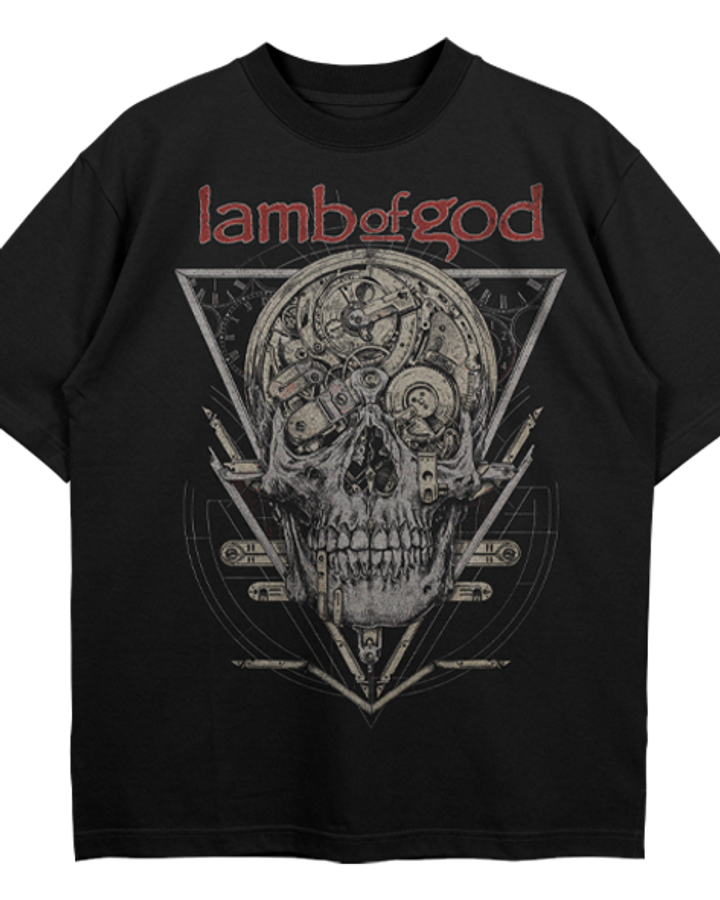 Lamb Of God v2 Oversize Tişört – ön yüz
