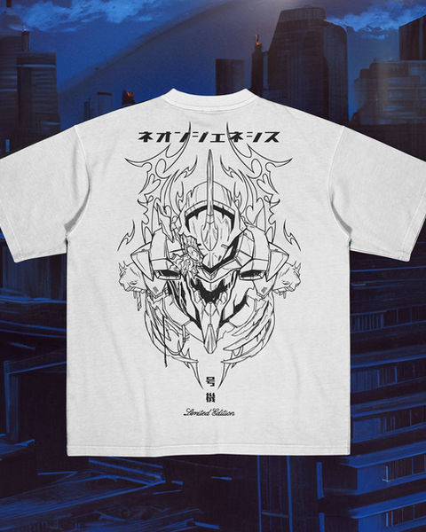 Eva 01 Oversize Neon Genesis Evangelion Tişört – 1. görsel