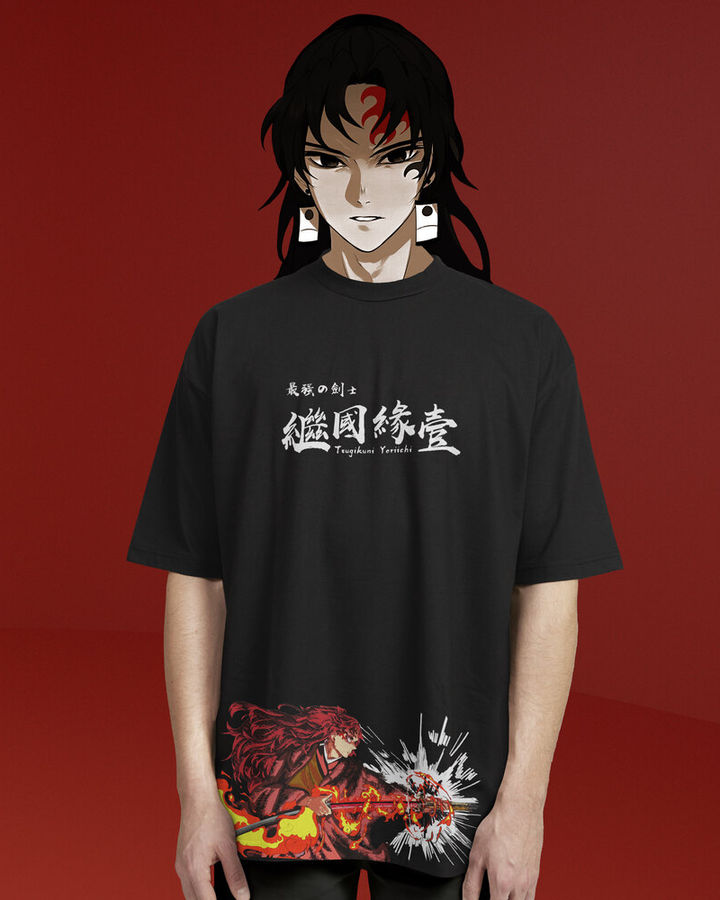 Yoriichi Demon Slayer Oversize Tişört – ön yüz
