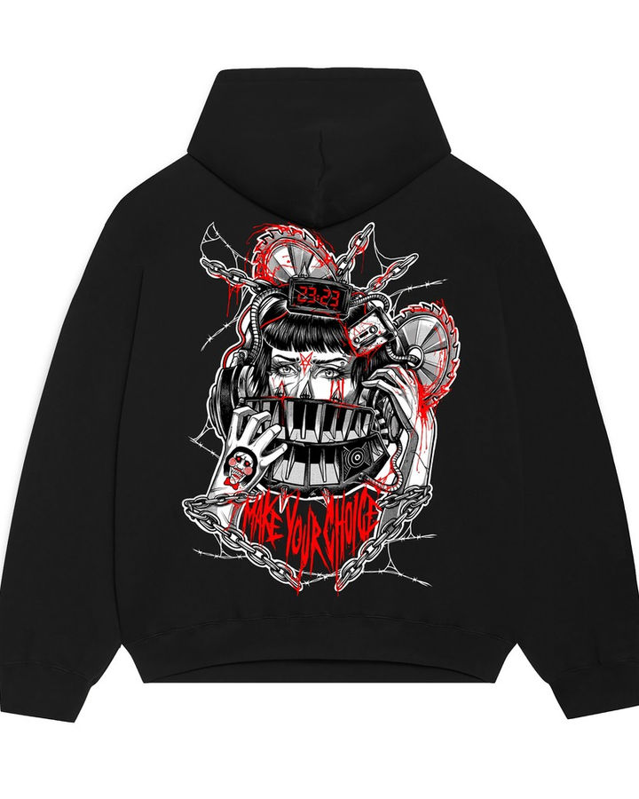 Make Your Choice Oversize Hoodie – ön yüz