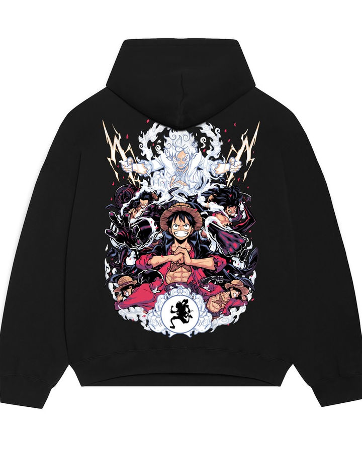 Luffy Gears One Piece Oversize Hoodie – ön yüz
