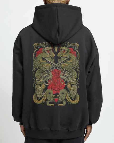 Guns of Snakes Oversize Hoodie – 1. görsel