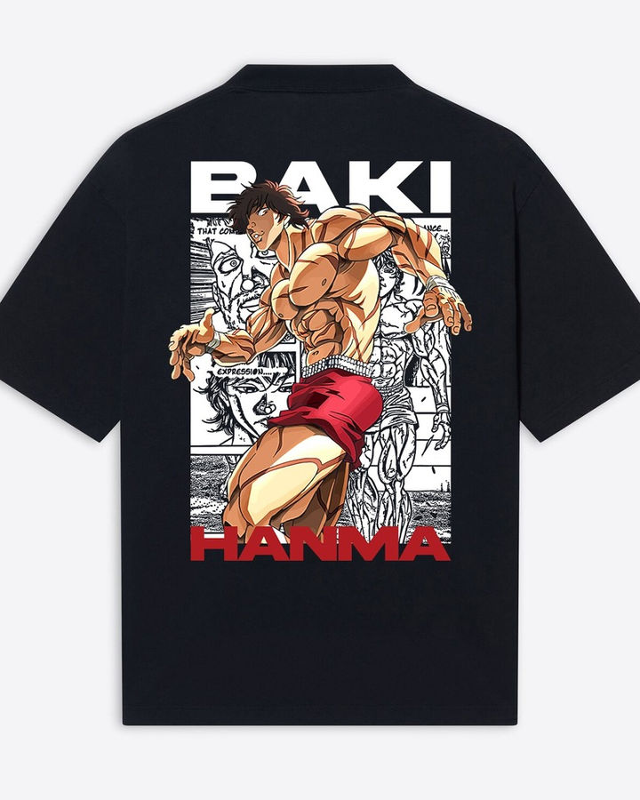 Baki Hanma Oversize Tişört – ön yüz