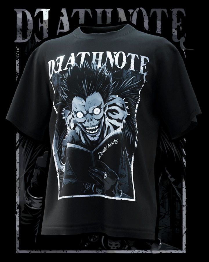 Death Note 6Days Oversize Tişört – ön yüz