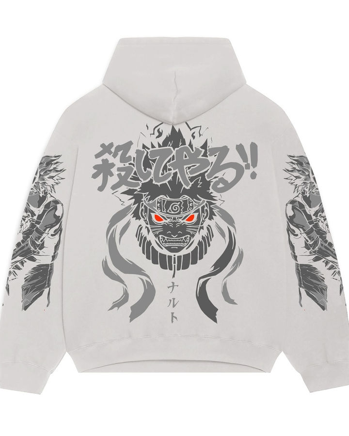 Dark Naruto Kakashi Oversize Hoodie – ön yüz