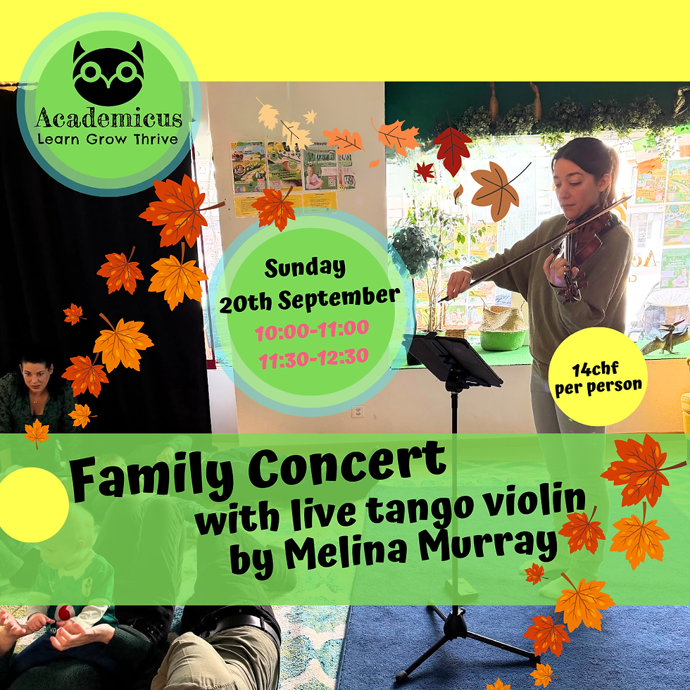 Family Concert with LIVE Violin - Tango in Zurich! 10:00