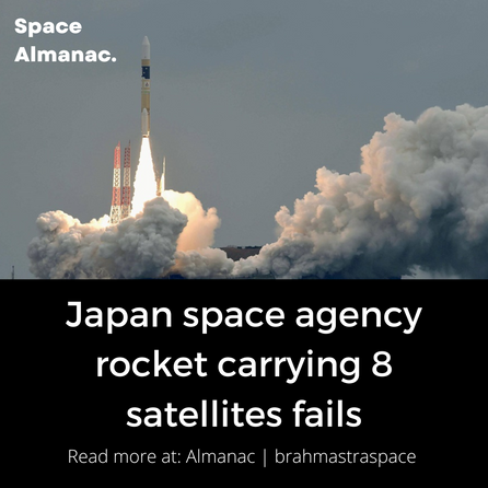 Japan Space Agency rocket carrying 8 satellites fails
