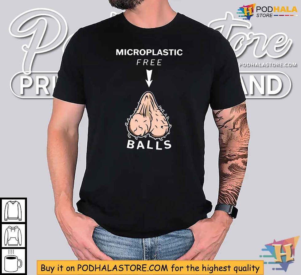Microplastic Free Balls Shirt, Hilarious Eco-Friendly Humor Apparel