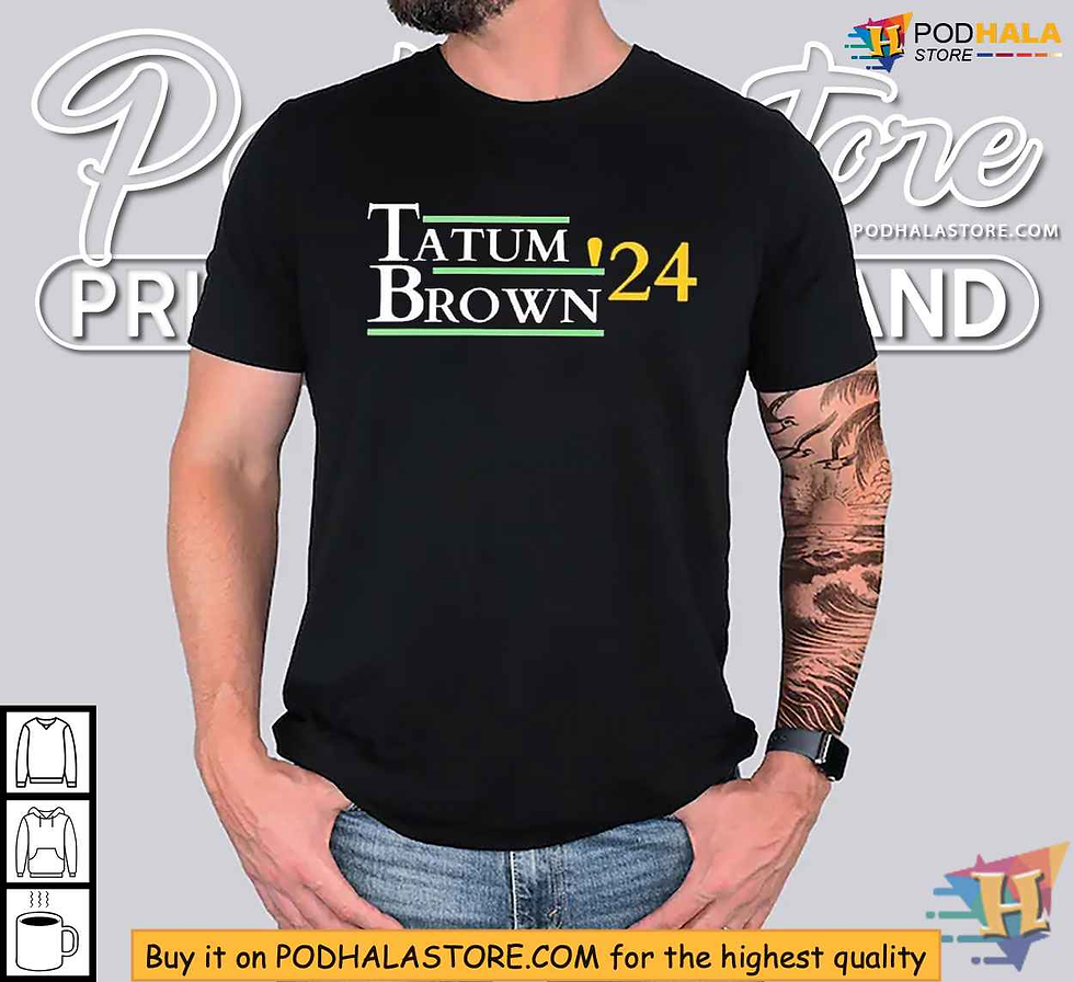 Tatum Brown 2024 Shirt - Celebrate the Boston Celtics Basketball Duo