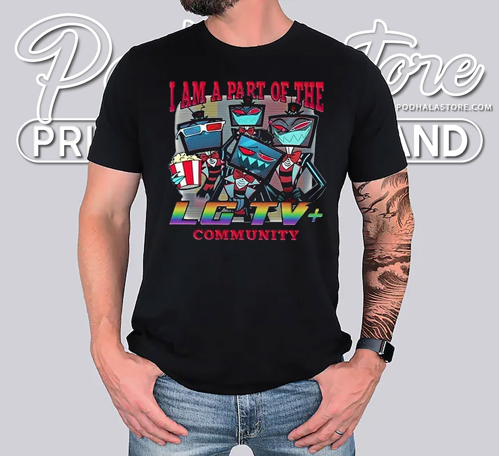 Exclusive Vox Hazbin Hotel LG TV+ Community Shirt – Show Your Fandom Pride