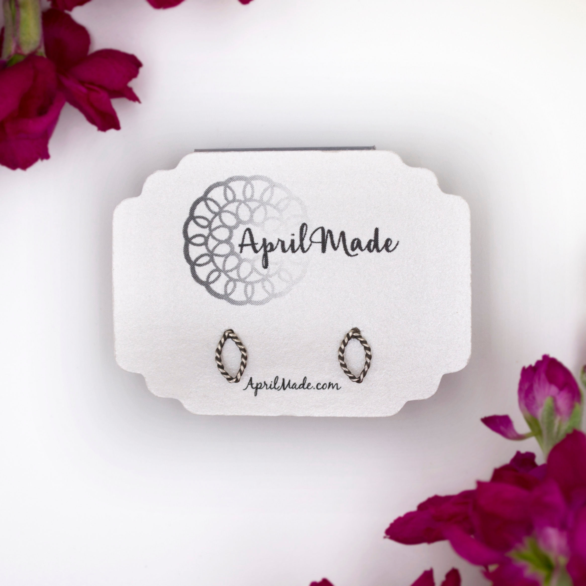 Tiny Leaf Post Earrings