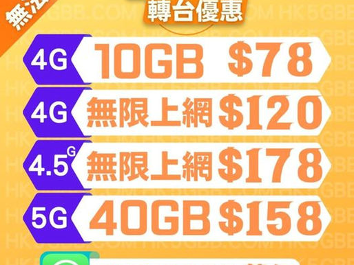 最新CSL 優惠💓CSL
貼身服務想你所想👍🏻
Plan1️⃣) 熱賣王牌📱經濟之選
轉台/新號碼 
全程42MB真無限任用上網 不會減速
通話分鐘無限
月費$120