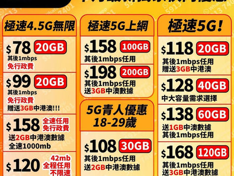 🔥CSL 2025 最新本月快閃全網獨家轉台優惠🚀🔥🔥csl 信心網絡!!🌟抵玩優惠4.5G $78 20GB!!! 最新5G $118 20GB,$138 60GB,$158 100GB,$168 120GB!其後無限任用,額外贈送中港澳數據!!🔥5G $198 200GB其後無限送3GB中港澳✨勁抵玩4.5G極速plan 1000m全速無限任用$158全包!☄️☄️ 💥$120