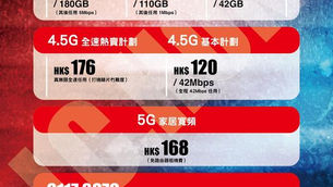 #SmarTone #數碼通 ｜最新計劃全面睇
🥳🥳立即按以下連結查詢優惠🥳🥳
4.5G 700Mbps全速任用 $176
4.5G 42Mbps速任用 $120
5G 180gb其後 5M任用 $303