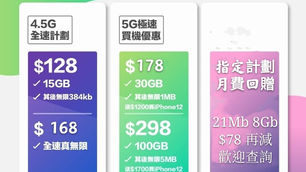 中國移動CMHK月費優惠計劃

🔥5G $158起 送旗艦機優惠$1200~2700🔥
🔥4.5G 15gb+限速任用低至$119🔥
💥4.5G全速任用168💥
💥指定計劃之優惠回贈💥