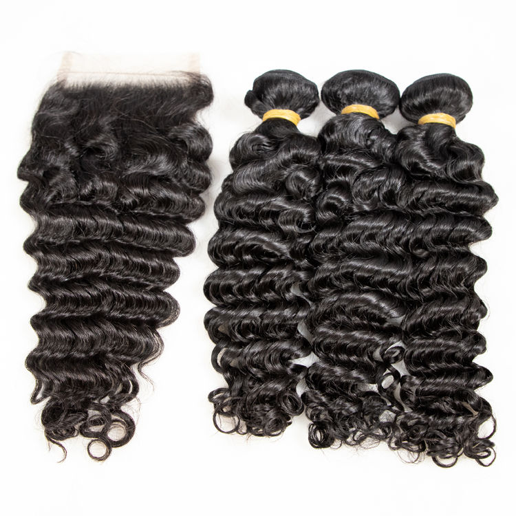 Kinky Curly Closure Bundle Deal