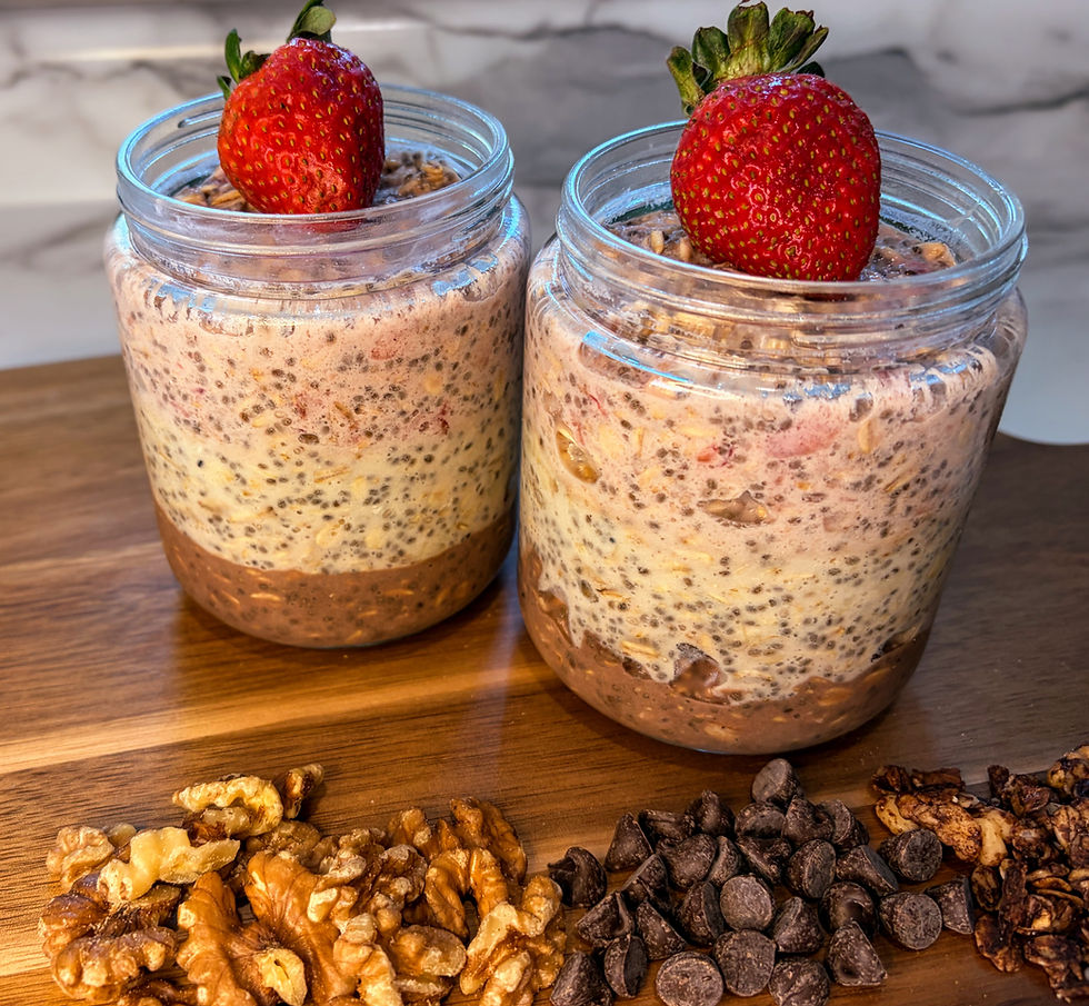 Neapolitan Overnight Oats