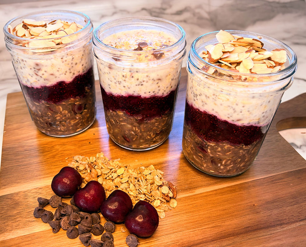 Black Forest Cake Overnight Oats