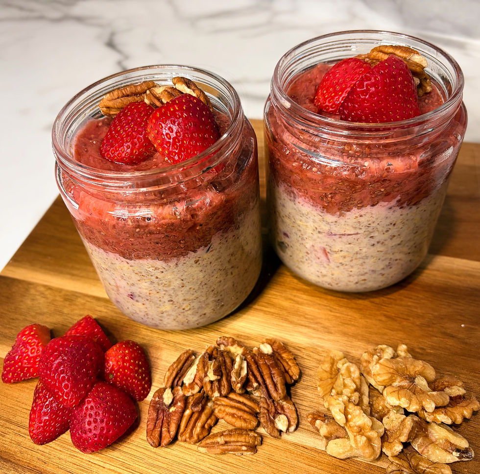 Strawberry Rhubarb Overnight Oats
