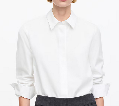 Regular-Fit Poplin Shirt, white, Arket